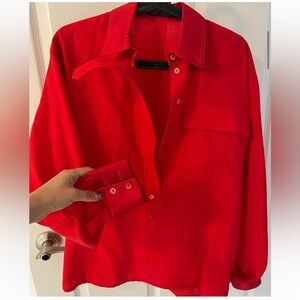 Vintage red Escada blouse
